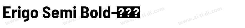 Erigo Semi Bold字体转换